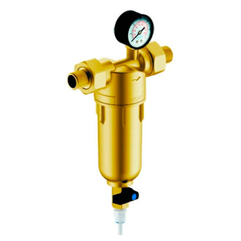 Магистральный фильтр Гейзер Бастион 122 с манометром для холодной и горячей воды 3/4 - Фильтры для воды - Магистральные фильтры - Магазин электротехнических товаров Проф Ток